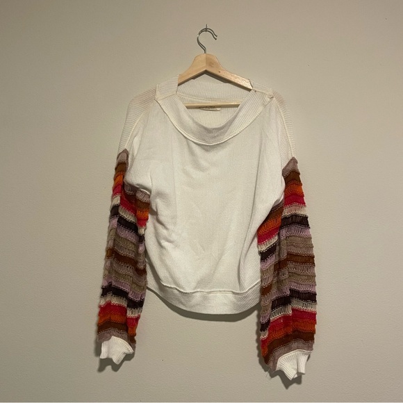 We The Free, Free People Women's Cha Cha Brushed Knit Pullover, Size XS - Picture 2 of 4